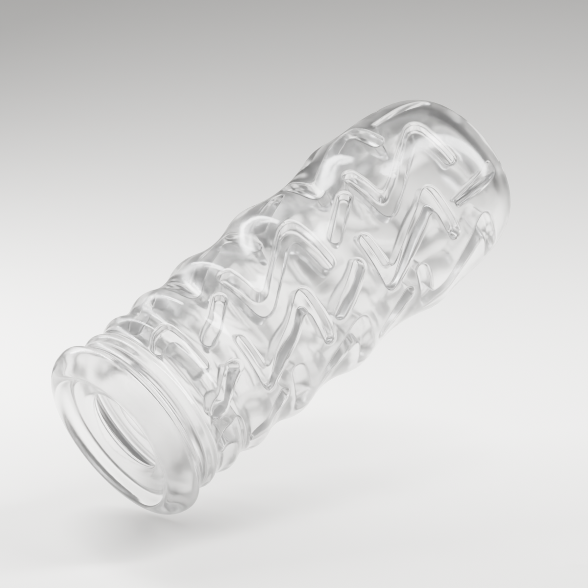 Beat Bagz single-use sleeve render showing its internal texture